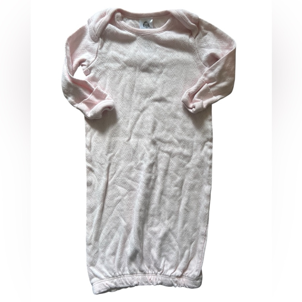 Gerber Light Pink Baby Gown | 0-6M